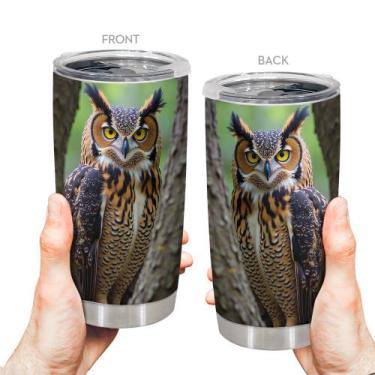 Imagem de Caneca de viagem Oasisdream Tumbler 600ml de aço inoxidável com tampa