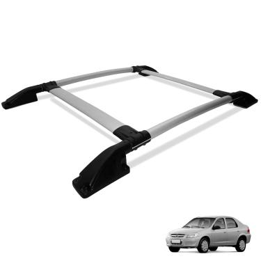 Imagem de Rack de Teto Bagageiro Prisma 2007 a 2012 Tubolar Prata