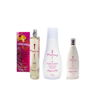 Imagem de Kit colônia+ Hidratante + Desod Piercing Ela Lacqua di Fiori