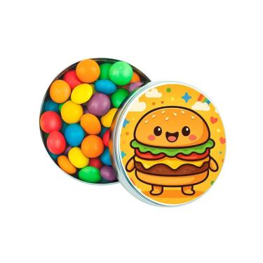 Imagem de Latinha Lembrancinha Personalizada Hambúrguer Divertido