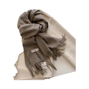 Imagem de Cachecol Feminino Longo De Caxemira Quente Para Inverno, 26 Cores, Xal
