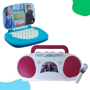 Imagem de Kit Boombox e Laptop Frozen Infantil Candide