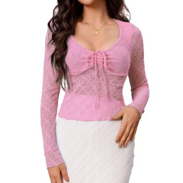 Imagem de ChiaoLezhee Body arrastão exótico, roupas Rave Glow, tamanho único, roupa de dança de malha transparente, macacão sexy plus wear dançarina, Roxa, One Size