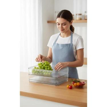 Imagem de Organizador Transparente Geladeira Porta Frios Fresh - Congratulations