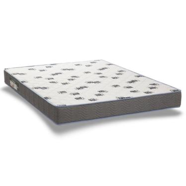 Imagem de Colchão Casal Espuma Light Saúde D33 138x188x14cm Antiácaro AntiFungo Cinza Ortobom