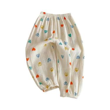 Imagem de Calças Florais Para Meninas, Calças Anti-mosquito, Verão, Crianças, Ca