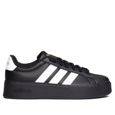 Imagem de Tênis Feminino Adidas Streettalk Bold Preto/Dourado, Preto, Dourado, 3