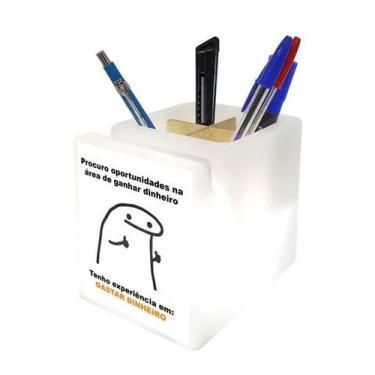 Imagem de Organizador de Mesa Iluminado Gastar Dinheiro - Desembrulha