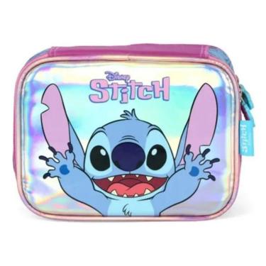 Imagem de Estojo Escolar Luxcel Box Stitch Holográfico Roxo EI42414SC-Unissex