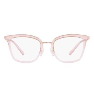Imagem de Óculos de Grau Rosa transparente Michael Kors Coconut Grove 0MK3032 3417  51-Feminino