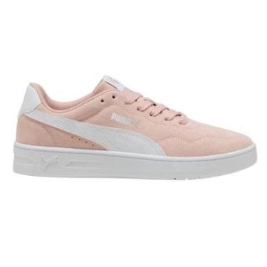 Imagem de Tênis Puma Court Lally Suede Feminino - Rosa 34-Feminino