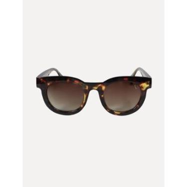 Imagem de Óculos Reserva de Sol Masculino Round Tortoise-Masculino