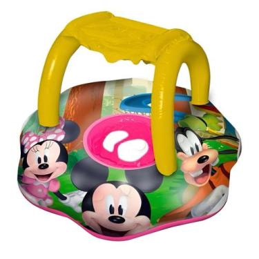 Imagem de Boia Fralda Inflável C/Cobertura 68x56cm Turma do Mickey - Etito