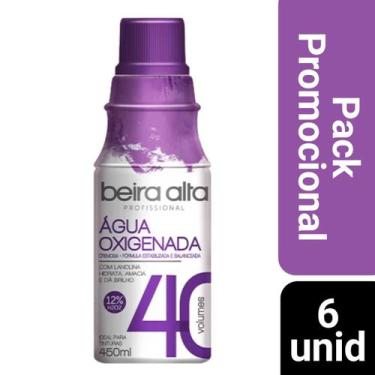 Imagem de Kit 6 Água Oxigenada Beira Alta 450ml - Volume 40