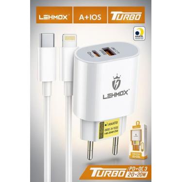 Imagem de Carregador iPhone Ultra Turbo LEHMOX 45W Cabo Compatível com iPhone Li
