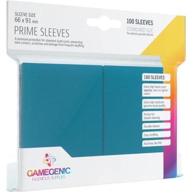 Imagem de Gamegenic Matte Prime Sleeves Azul 66x91mm - 100 Unidades