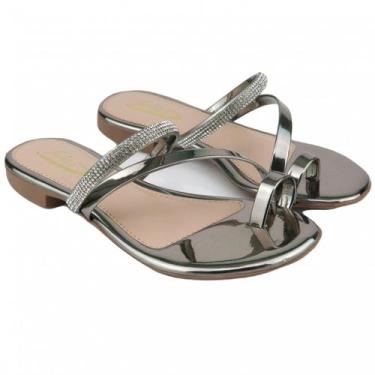 Imagem de Rasteirinha Fashion Z, Prata, 38