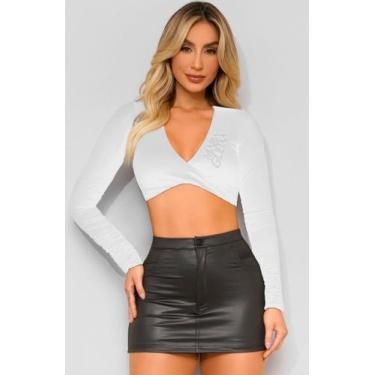 Imagem de Top strass maria gueixa, Branco, P