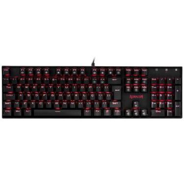Imagem de Teclado Mecânico Gamer Mitra - switch preto - iluminação LED vermelho 