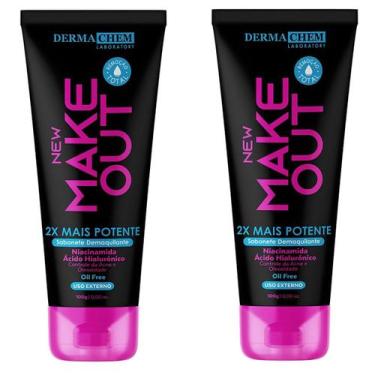 Imagem de Kit 2 Sabonetes Demaquilantes New Make Out Dermachem 100g