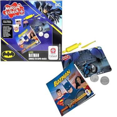 Imagem de Massa Estrela Batman Moldes Potes de Massinha e Livro