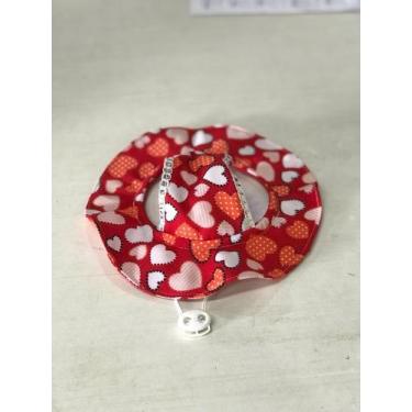Imagem de Chapéu para cachorro cor vermelho de coração - VIANYPET, M