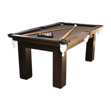 Imagem de Mesa de Sinuca Bilhar Snooker Engers RM2 - Tampo Ultra  Tecido Chocola
