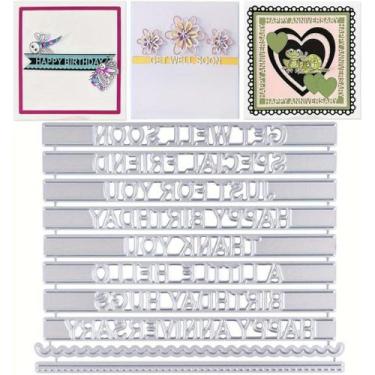 Imagem de Matrizes de Corte para Artesanato MSCHEFAY 11,4 x 8,9 cm em Metal para