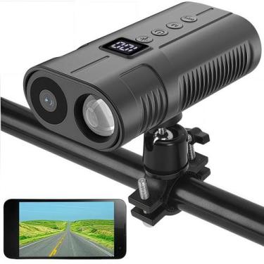 Imagem de Luz frontal de bicicleta PIEPIE 1080P HD, gravador 64GB 10H