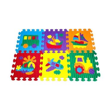 Imagem de Tapete infantil eva meios de transporte - Evamax, Único
