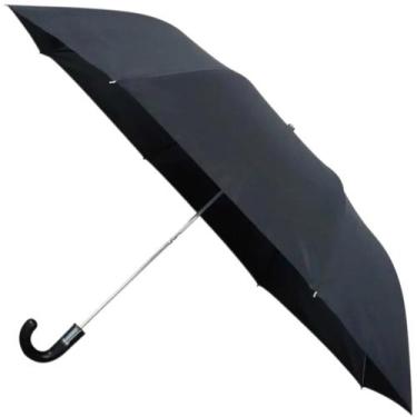 Imagem de Guarda Chuva Duas Dobras Automático - Facinato - Preto, Preto