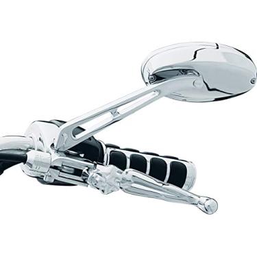 Imagem de Kuryakyn Acessório de guidão para motocicleta 1438: Espelhos laterais retrovisores com vidro convexo, cromados, 1 par