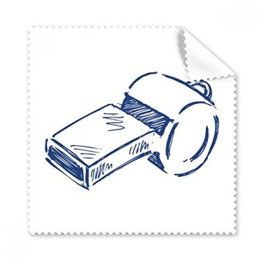 Imagem de Apito de futebol de desenho animado azul pano de limpeza de futebol limpador de óculos 5 peças