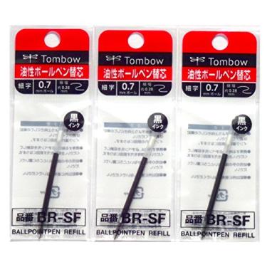 Imagem de Refil de tinta preta Tombow 0,7 mm (BR-SF33), para Airpress BallPoint Pen (BC-AP), 3 pacotes/total de 3 peças (importação japonesa)