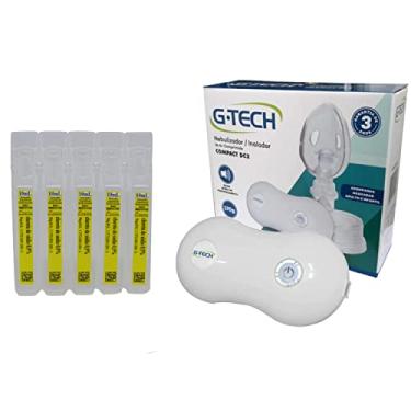 Imagem de Kit Nebulizador Inalador + Soro Fisiologico Incluso G-tech