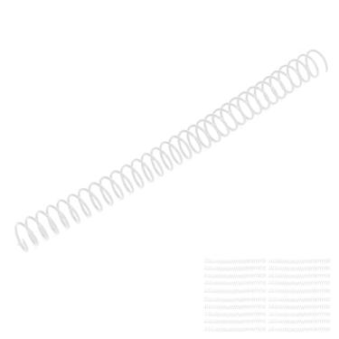 Imagem de 20Pcs Plastic Spiral Binding Coils Stationery accessories19mm 3/4in ID 30 Holes Spirals for A4 A5 Notebook (Transparent)