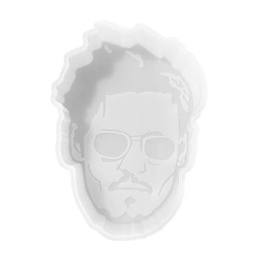 Imagem de Molde de silicone Johnny Depp Freshie | Tamanho 8,5 cm de largura x 13,5 cm de comprimento x 2,5 cm de profundidade | Moldes de fresquinha | Molde de silicone para frescor, sabão, resina, velas