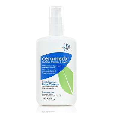 Imagem de Ceramedx – Espuma de limpeza facial suave | Limpador de cerâmica natural para pele seca e sensível | Sem crueldade, vegano e sem fragrância | 236 ml