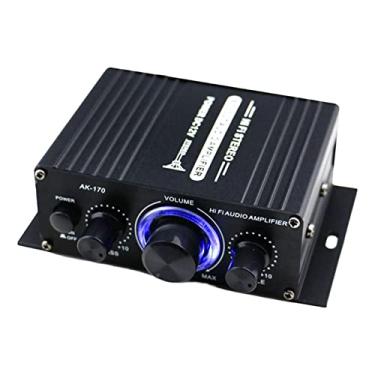 Imagem de Amplificador de potência de áudio de, controle de volume de som surround de 2.0 canais subwoofer 20 w + 20 w alto-falantes amp
