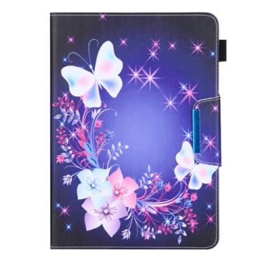 Imagem de CUTTIZ Capa de tablet colorida universal elegante compatível com capa flip de 7 polegadas 8 polegadas 10 polegadas capa inserível cartão multifuncional suporte capa de couro (P01,88 em geral)