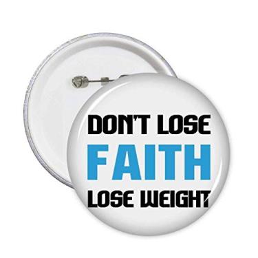 Imagem de Slogan para perda de peso Art Deco presente alfinetes modernos emblema botão decoração acessório 5 peças