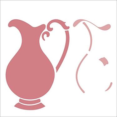 Imagem de Stencil de Acetato para Pintura OPA Simples 30,5 x 30,5 cm - 2200 Jarra
