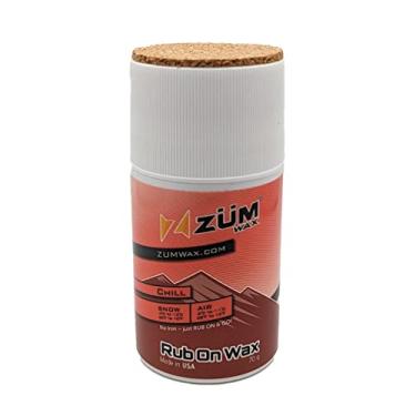Imagem de ZUMWax cera para esqui/snowboard/nórdico/cross-country 70 g, temperatura fria, aplicador de cortiça fácil, desempenho duradouro, aroma secreto de baunilha, feito nos EUA, sem PFAS, ótima depilação