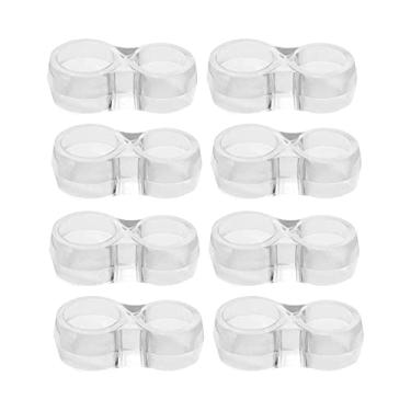 Imagem de loensy 8 peças transparentes protetor de móveis de parede