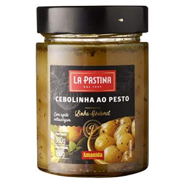 Imagem de Cebolinhas ao Pesto com Azeite de Oliva Extravirgem La Pastina Peso Drenado 160g