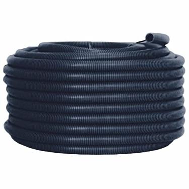 Imagem de Conduíte Eletroduto Corrugado Reforçado 3/4" Não Amassa 50 Mt Preto