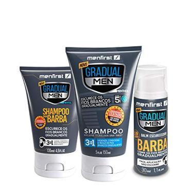 Imagem de Kit Escurecedor | Shampoo Cabelo + Shampoo Barba + Balm