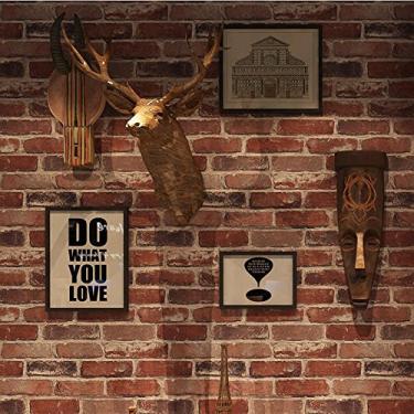 Imagem de Okydoky Papel de parede Vermelho, antiaderente, 20.86 polegadas(L) x 31.2 pés(L), Sala de estar, quarto, cozinha, moderno