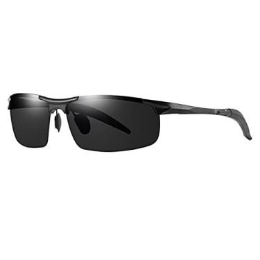 Imagem de Óculos De Sol Esportivo Masculino Polarizado Proteção UV400 Antirreflexo Dirigir Pesca V8170 Original