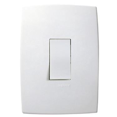 Imagem de INTERRUPTOR SIMPLES VERTICAL 4X2 BRANCO - PIALPLUS - PIAL - 611100